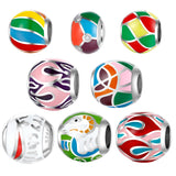 925 Silver Rainbow Beads DIY Bracelet Charms