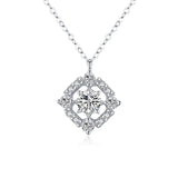 STN2 Flower Layers Chain Necklace Pendant Necklace Thick Necklace