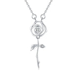 STN2 Flower Layers Chain Necklace Pendant Necklace Thick Necklace