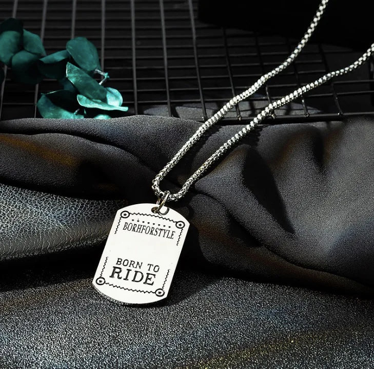 STN3 Pendant Necklace Stainless Steel Hiphop Girl Pendant Necklace