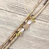 Leather Flower Beauty Bracelet Crystal Beads Pulseira Magnet Jewelry Multilayer