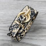 Vintage Leather Snake Bracelet for Women