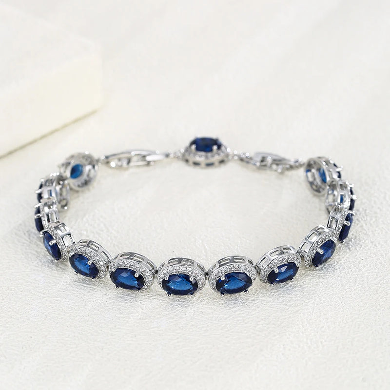 Colorful Zirconia Bracelet for Women - Dinner Jewelry Accessories