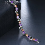 SUGU Summer Purple CZ Bracelets for Noble Ladies