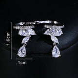 SUGU Zircon Clip Earrings for Girls
