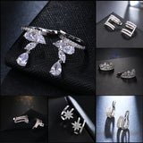 SUGU Zircon Clip Earrings for Girls