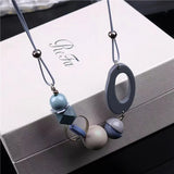 SUMENG Beads Neck Chain Kpop Pearl Choker Necklace