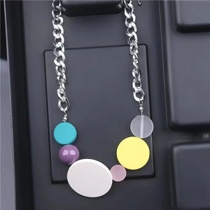 SUMENG Beads Neck Chain Kpop Pearl Choker Necklace