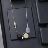 SUMENG Beads Neck Chain Kpop Pearl Choker Necklace
