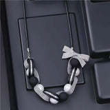 SUMENG Beads Neck Chain Kpop Pearl Choker Necklace