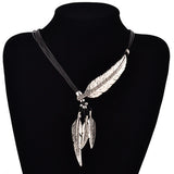 Bohemian Feather Vintage Necklace Sweater Chain Pendant Jewelry