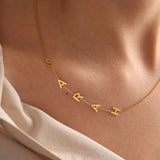 Letter Pendant Choker Charm Patchwork Necklace Women Fine Jewelry