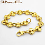 10mm Geometric Link Chain Bracelet SC212