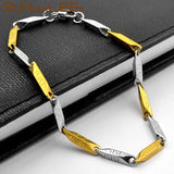 3mm Geometric Link Chain Stainless Steel Bracelet SC247