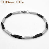 3mm Geometric Link Chain Stainless Steel Bracelet SC247