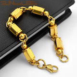 316L Stainless Steel Bracelet 8mm Geometric Link Chain