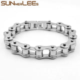 316L Stainless Steel Biker Motorcycle Chain Bracelet 10mm