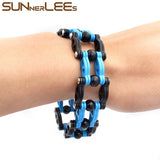 316L Stainless Steel Biker Motorcycle Bracelet Huge Chain for Men