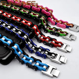 316L Stainless Steel Biker Bicycle Chain Bracelet for Men
