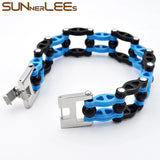 316L Stainless Steel Biker Motorcycle Bracelet Huge Chain for Men
