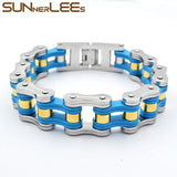 316L Stainless Steel Biker Bicycle Chain Bracelet for Men