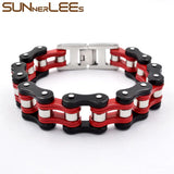 316L Stainless Steel Biker Bicycle Chain Bracelet for Men
