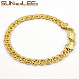 7mm Snail Style Link Chain Bracelet for Men Women