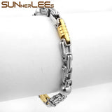 Stainless Steel Byzantine Chain Bracelet 6mm