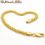 Rose Bracelet 5mm Cable Link Chain Jewelry