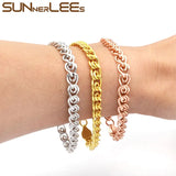 6mm Snail Link Chain Bracelet - Unisex Jewelry Gift