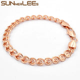 6mm Snail Link Chain Bracelet - Unisex Jewelry Gift