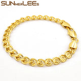 6mm Snail Link Chain Bracelet - Unisex Jewelry Gift