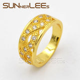 Clear CZ Gold-Color Ring for Women - R46 Y