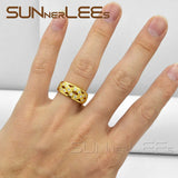 Clear CZ Gold-Color Ring for Women - R46 Y