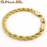 316L Stainless Steel Rope Chain Necklace 2mm~6mm SC12 B