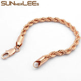 316L Stainless Steel Rope Chain Necklace 2mm~6mm SC12 B