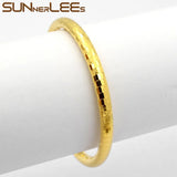Gold-Color Bangle Openable Loop For Womens Girls B17