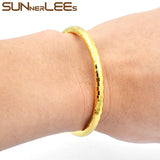 Gold-Color Bangle Openable Loop For Womens Girls B17