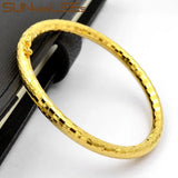 Gold-Color Bangle Openable Loop For Womens Girls B17