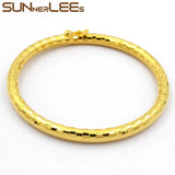 Gold-Color Bangle Openable Loop For Womens Girls B17