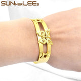 Butterfly Bangle Resizable Opening Jewelry for Women Girls