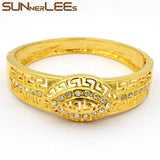 CZ Gold-Color Bangle for Women Girls