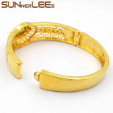 CZ Gold-Color Bangle for Women Girls
