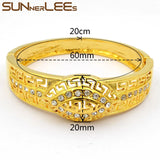 CZ Gold-Color Bangle for Women Girls