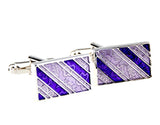 Purple Flower Cufflinks for Men's Shirt J1079