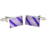 Purple Flower Cufflinks for Men's Shirt J1079
