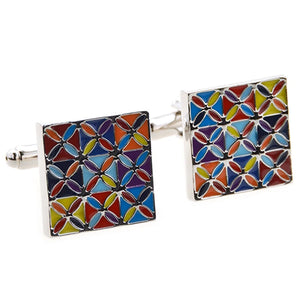Multicolor Square CUFFLINKS for Shirt J1002