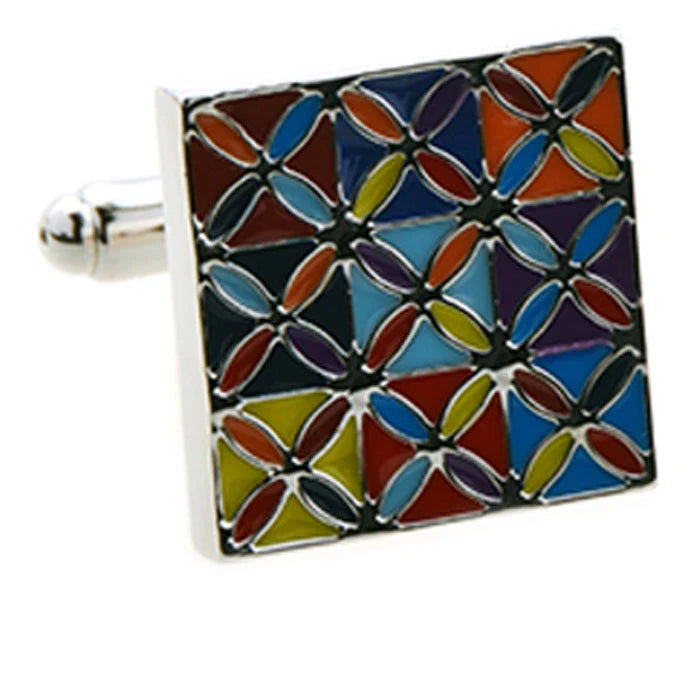 Multicolor Square CUFFLINKS for Shirt J1002