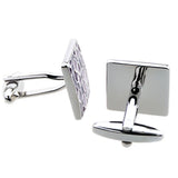 Purple Flowers Square CUFFLINKS for shirt J1004