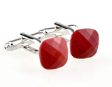Men's Red Cufflinks for Shirt J1075
